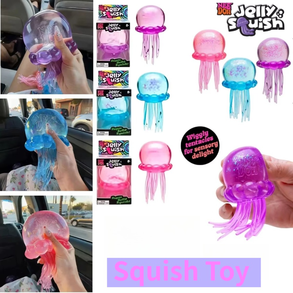 Fidget Cube Original - Schylling Nee Doh Jellyfish & Cube,