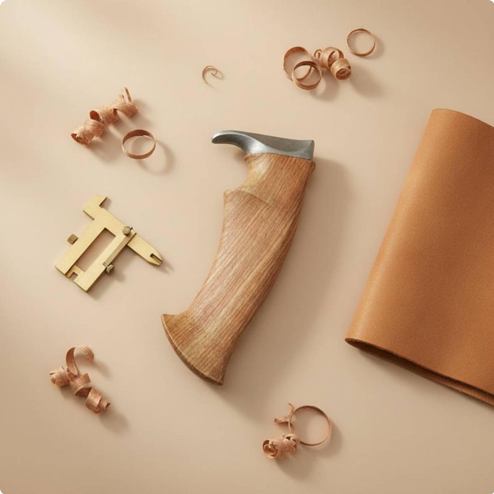 Building Block Mini - Pannelli per manici in legno personalizzabili