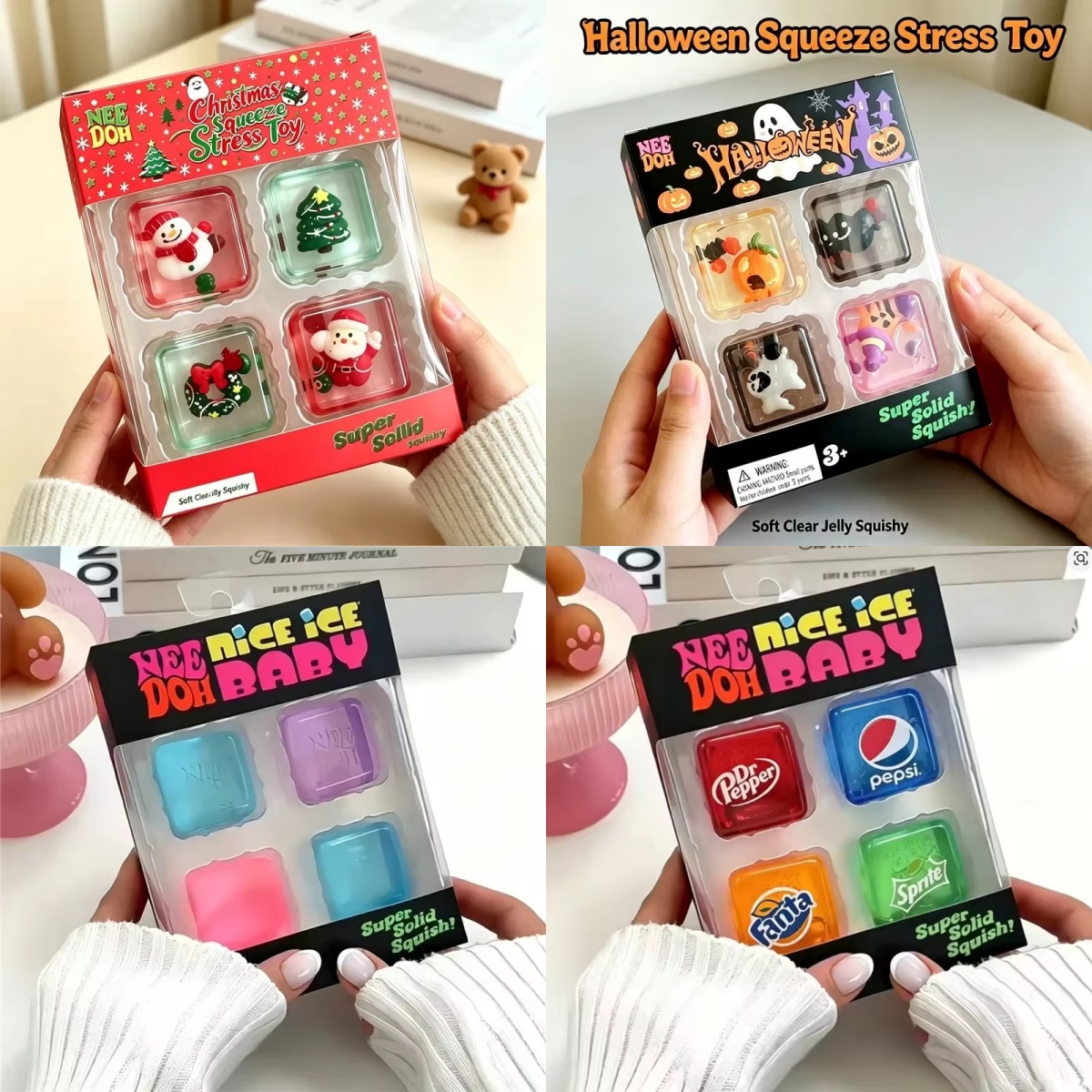 Nuovo 2026 Needoh Nice Ice Bab - Fidget Cube Original recensione e prezzo
